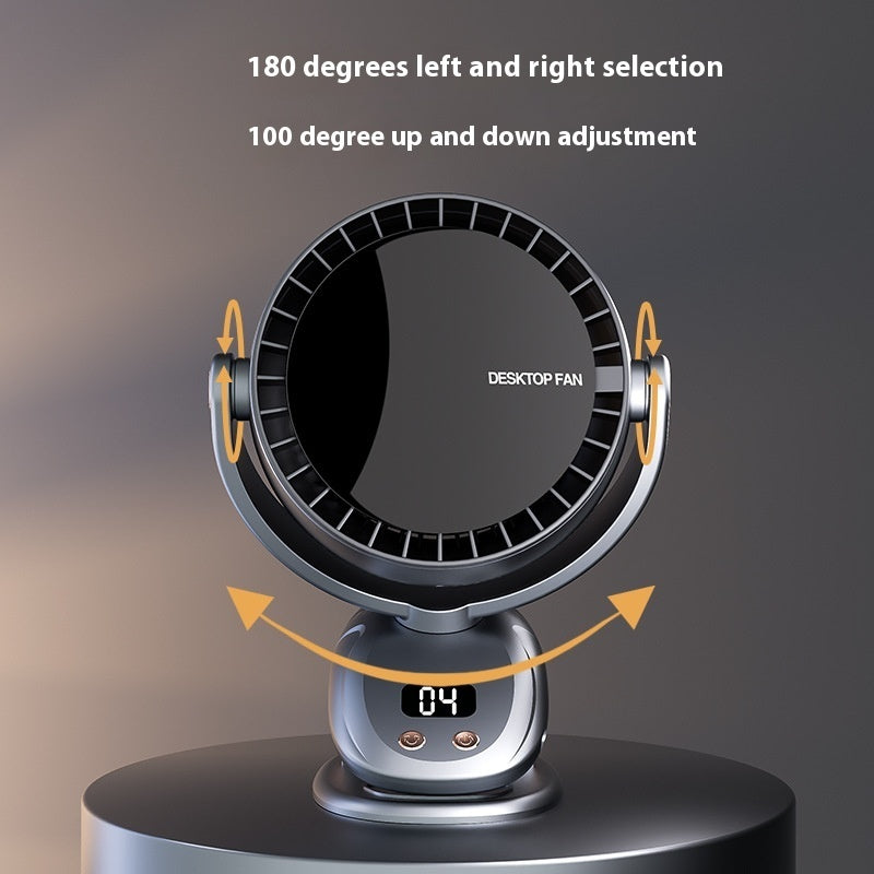 Shaking Head USB Multi-function Bladeless Clip Fan