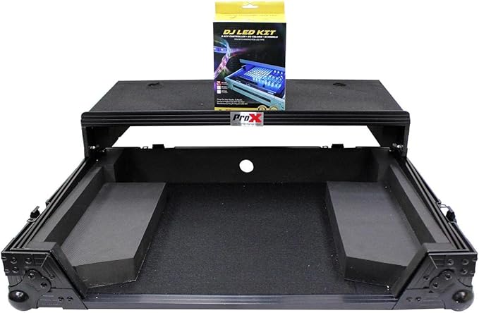 ProX Live Performance Gear XS-DDJSR2LTBL LED ATA Flight Case For