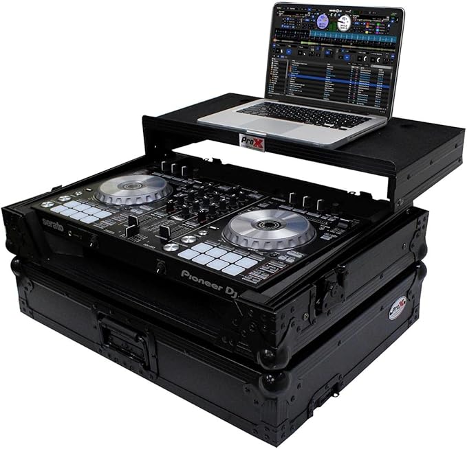 ProX Live Performance Gear XS-DDJSR2LTBL LED ATA Flight Case For