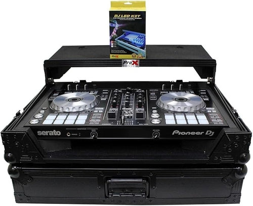 ProX Live Performance Gear XS-DDJSR2LTBL LED ATA Flight Case For