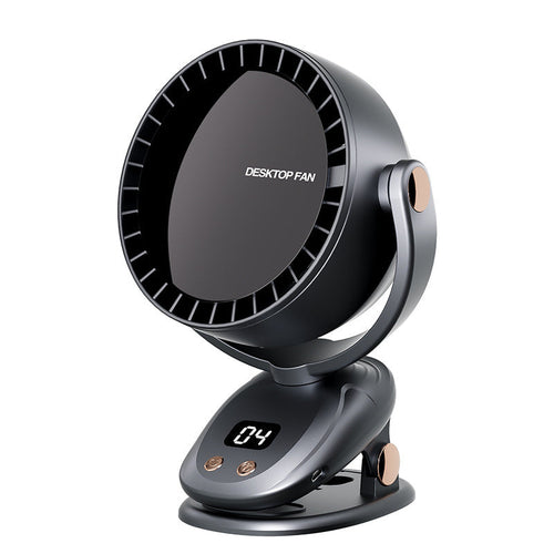 Shaking Head USB Multi-function Bladeless Clip Fan