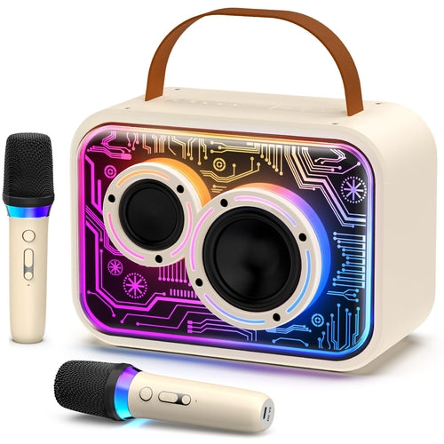 JYX D30 Karaoke With 2 Microphones&Bluetooth Speaker With Wireless