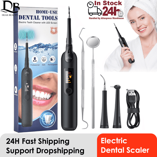 Electric Sonic Dental Calculus Remover Whitener Scaler LED Display
